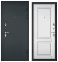 ТРАСТ МАСС, МДФ белый софт 9СД-1 (2050*860, левая, букле антрацит, хром)