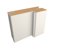 Коробка  с уплот телескоп., покрытие Эмаль ПП (ALBERO) (белый, 80*30, 2400)