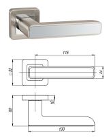 Ручка дверная MARS QR (хром) (...)