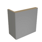 Наличник плоский телескопический, покрытие Эмаль ПП (ALBERO) (серый , 24*70, 2150)