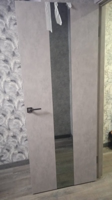 ***ДО 80 Серебро 4 бетон серый, покрытие ПВХ, стекло зеркало серое, ЛОТ 0152399