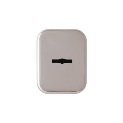 Накладка декоративная Квадрат со шторкой, хром (для PREMIUM)