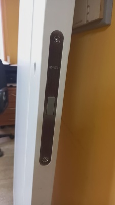 ДГ 80 Неоклассика 1, белый, покрытие Эмаль, глухое,с врезкой под магнитный замок+замок Morelli M1895, ЛОТ 7048224