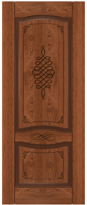 ДП 80*200 Дубрава (шпон НАТУР.ДУБ, тон Коньяк, Глухое)