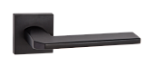 Дверная ручка Кераско на квадратной розетке (черный, арт. INDH 97-03 B)