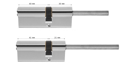 Цилиндровый механизм 40х(шток)  (Хром)