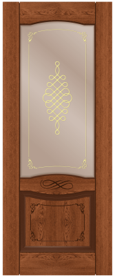 ДП 70*200 Дубрава (шпон НАТУР.ДУБ, тон Коньяк)