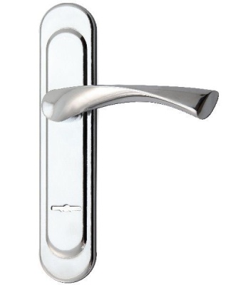 Ручка на планке HB10,хром, левая