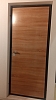 Дверь мет. МР О-10, Черный сатин - Дуб светлый (2050*960, L, левая (гофроупаковка))