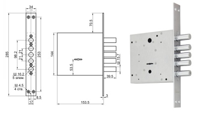 Замок Border 3В8-8К.5 15 