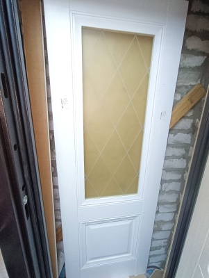 ДО 70 Венеция В3 матовый белый ZADOOR, Полипропилен, белое, рис. Ромб, ЛОТ 19394078