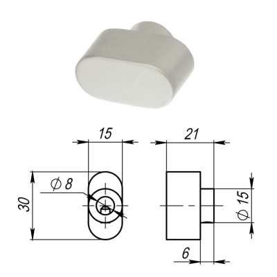 Вертушка на шток цилиндра T.Knob-S (CB-S) SN-3