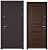 ТЕРМОРАЗРЫВ (СПЛИТ) MP, тисн.Р-4, МДФ дуб коньяк 10ТСД-2 (2050*1000, правая, нержавеющий порог, букле шоколад, хром, термо)