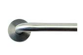 Дверная ручка Trodos SS-1901 на круглой розетке (нержавеющая сталь)