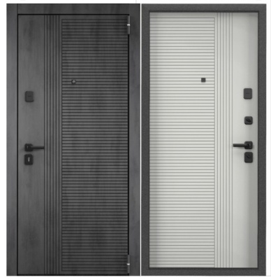 Дверь металл TOREX Х7 PRO PP ( ПВХ Бетон темный, X-HT2, ПВХ Ферро, X6-HT2, черн квадр)