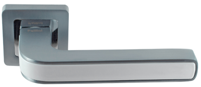 Дверная ручка Origin Паллини Токио PAL-126-RS SC/W,мат.хром/белый