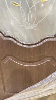 ***ДО 80 Орхидея венге Ростра, ПВХ, белое, с худ.рис. и фьюзингом, ЛОТ 18178953