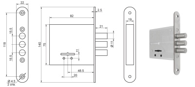 Замок Просам ЗВ8-8У (Бордер)
