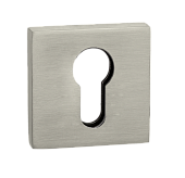 Накладка на цилиндр на квадратной розетке РЕНЦ (никель супер матовый, арт. INET 03 MSN)