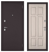 ФЭМЕЛИ МАСС, МДФ ларче бьянко М-109 (2050*1000, правая, букле шоколад, хром)