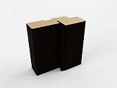 Коробка ПРЯМАЯ С УПЛОТ., покрытие ЭКО (Альберо) (лиственница темная, 70*26, 2070)