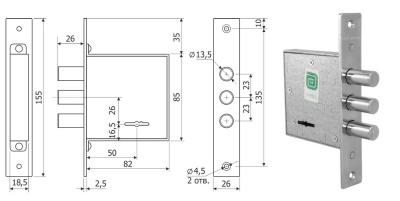 Замок Гардиан 1001 (Сувальдный )