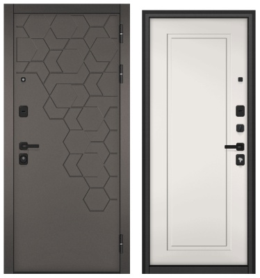 TRUST MASS, МДФ холст вулканический 9S-184, МДФ эмаль белоснежная 9SD-0