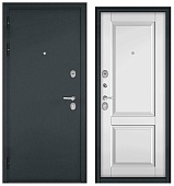 ТРАСТ МАСС, МДФ белый софт 9СД-1 (2050*960, левая, букле графит, хром)