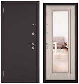 Бульдорс МАСС-70, букле шоколад, Ларче бьянко СК-3 зеркало, хром (2050*960, левая)