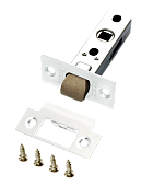 Защелка межкомнатная бесшумная РЕНЦ (белый, арт. INL 5-45 plastic W)