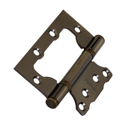 Петля без врезки стальная универс. Паллини PFH 100*75*2,5 2ВВ АВ, античн.бронза