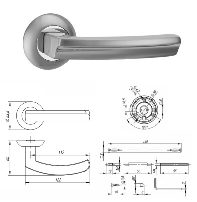 Ручка раздельная R.JR54.SIGMA CP-8