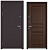 ТЕРМОРАЗРЫВ (СПЛИТ) MP, тисн.Р-4, МДФ дуб коньяк 10ТСД-2 (2050*960, левая, нержавеющий порог, букле шоколад, хром, термо)